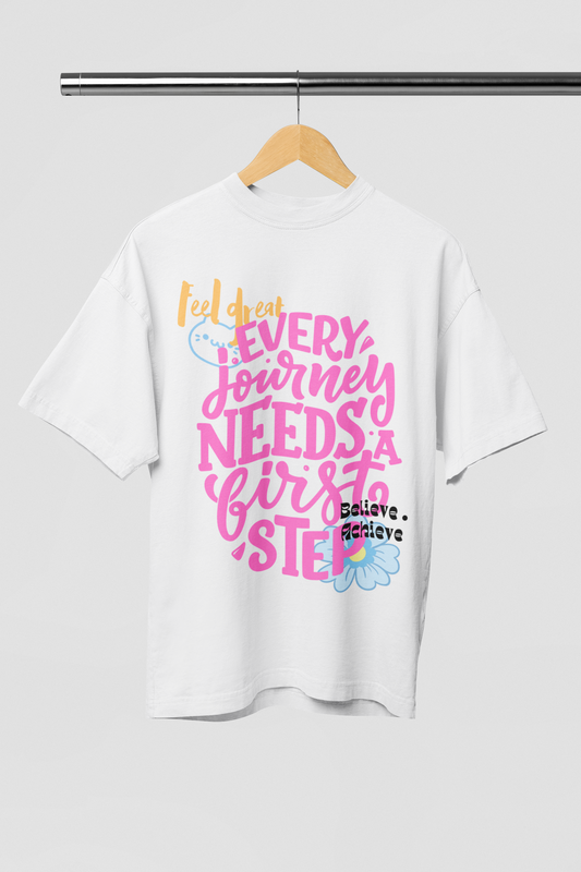 Journey Off-white Oversize T-shirt