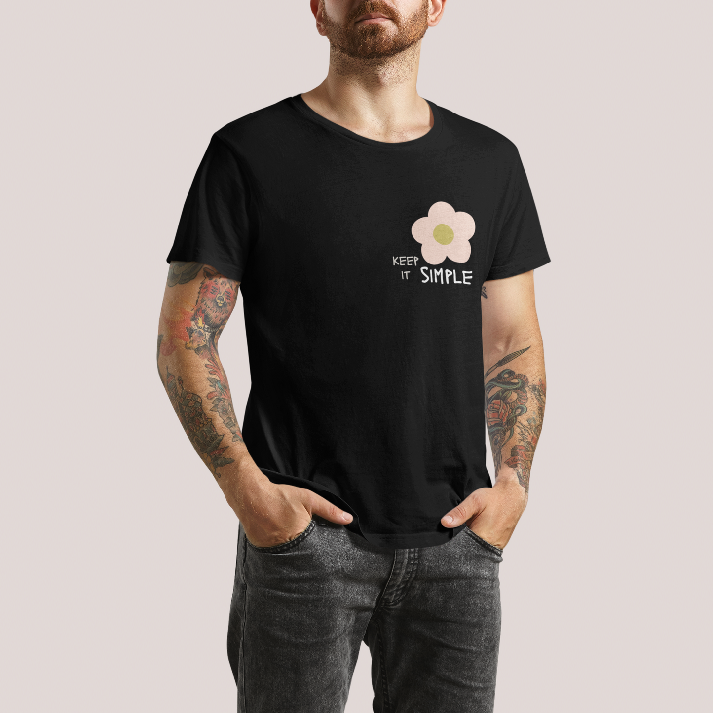 Simple Black Platinum T-shirt