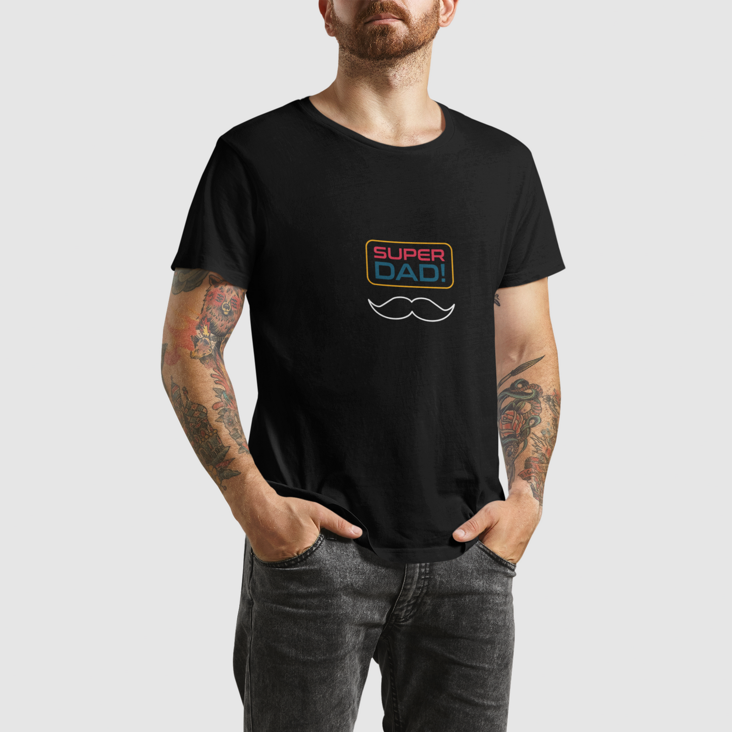 Dad Print Black Platinum T-shirt